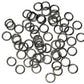 Black Finish 6mm ID Round Jump Rings / 100 Pack / 19 Gauge / Sawcut / Open / Plated Brass