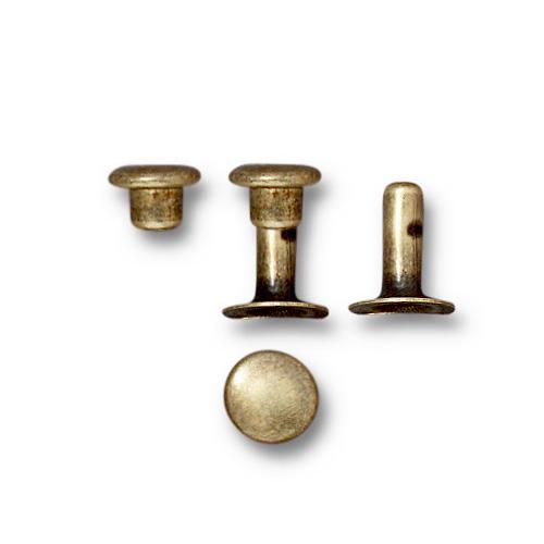 TierraCast 6mm Compression Rivets / 10 Pack / brass with a brass oxide finish / 01-0061-27
