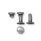 TierraCast 6mm Compression Rivets / 10 Pack / brass with a tin oxide finish / 01-0061-45
