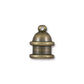 TierraCast 6mm Pagoda Cord End / brass with a brass oxide finish  / 01-0201-27