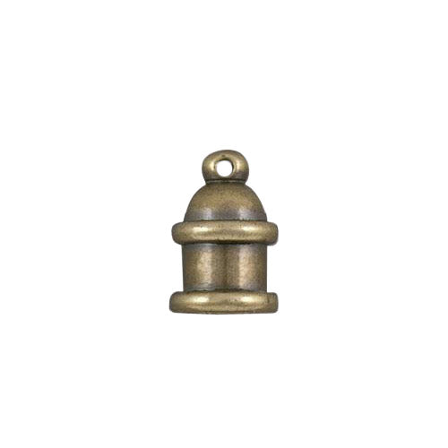 TierraCast 4mm Pagoda Cord End / brass with a brass oxide finish  / 01-0204-27
