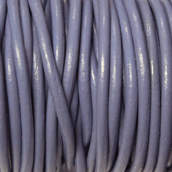 LIGHT VIOLET 2mm Round Leather Cord / 10m roll / Leathercord USA 15 / necklace bracelet lace cord