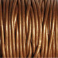 METALLIC BRONZE 2mm Round Leather Cord / 10m roll / Leathercord USA 44 / necklace bracelet lace cord