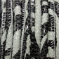 5mm ZEBRA Print Stitched Suede Round Leather Cord / sold by the meter / Leather Cord USA
