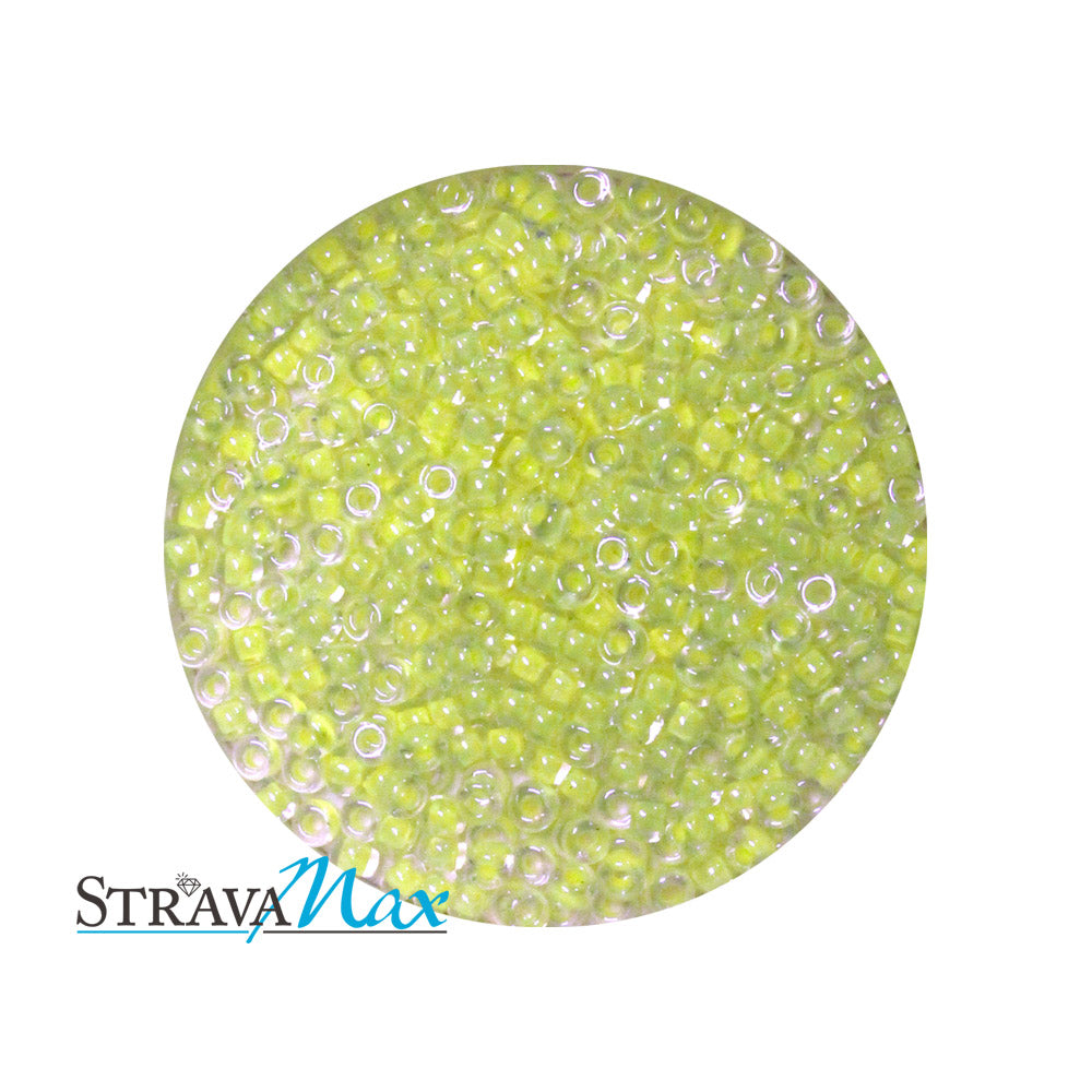 11/0 Luminous Chartreuse Color Lined Miyuki Round Seed Beads / sold in 1 OZ bags (approx 3100 beads)