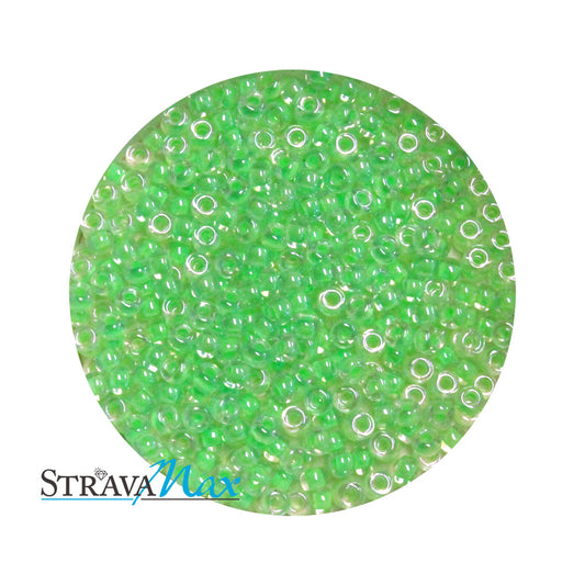 11/0 Luminous Bright Lime Color Lined Miyuki Round Seed Beads / sold in 1 OZ bags (approx 3100 beads)
