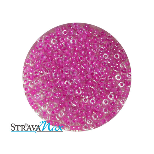 11/0 Luminous Hot Magenta Color Lined Miyuki Round Seed Beads / sold in 1 OZ bags (approx 3100 beads)