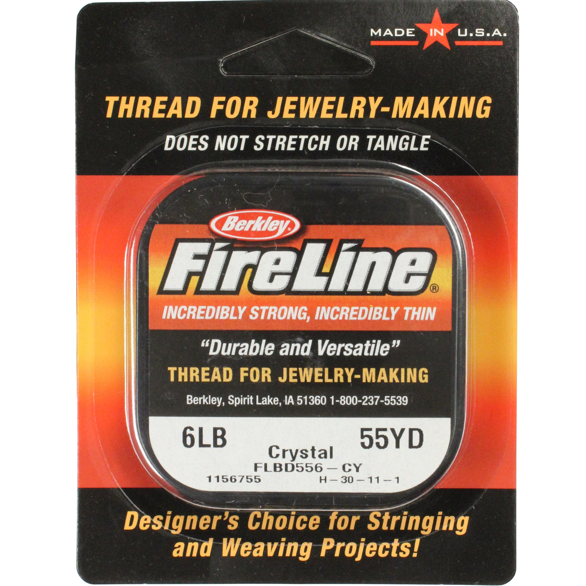 berkley fireline crystal braided fishing line CRYSTAL Berkley Fireline Thread / 6 lb