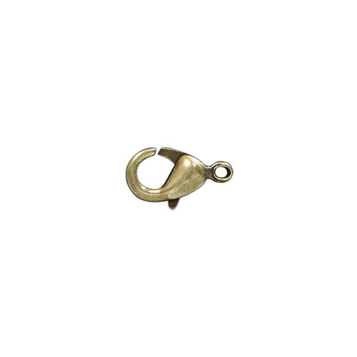 10mm Lobster Clasp / 10 Pack / plated zinc with an antique bronze finish
