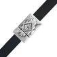 10mm Aztec Flat Magnetic Clasp / zinc alloy with antique silver finish / ID 10 x 2mm / clasp for 10mm flat leather cord
