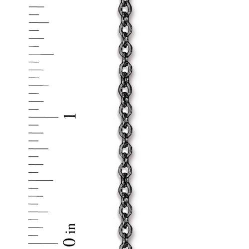 TierraCast Flat Cable Chain Matte Black