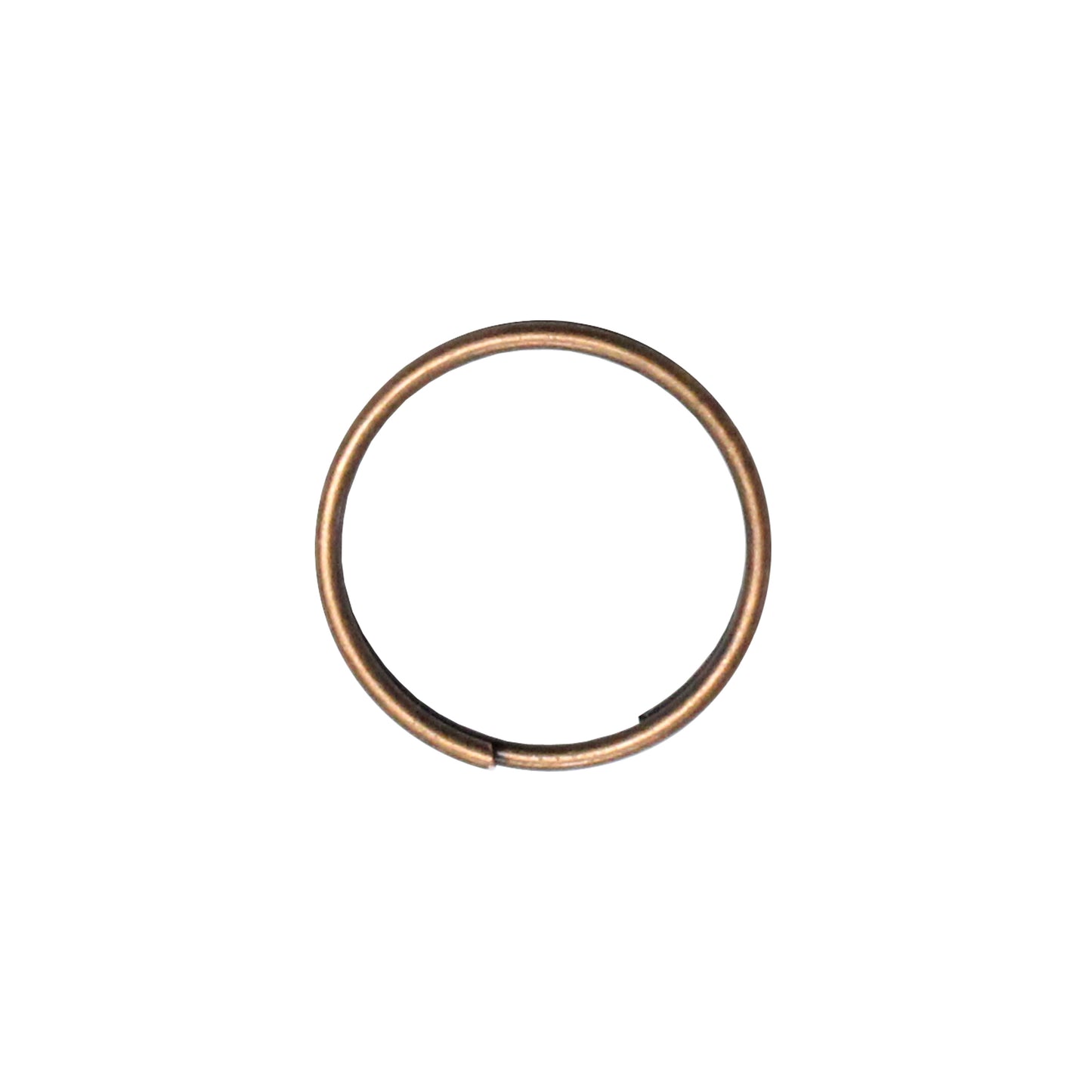 20mm Antique Copper Split Ring / 10 Pack / for key rings or secure charms or tags