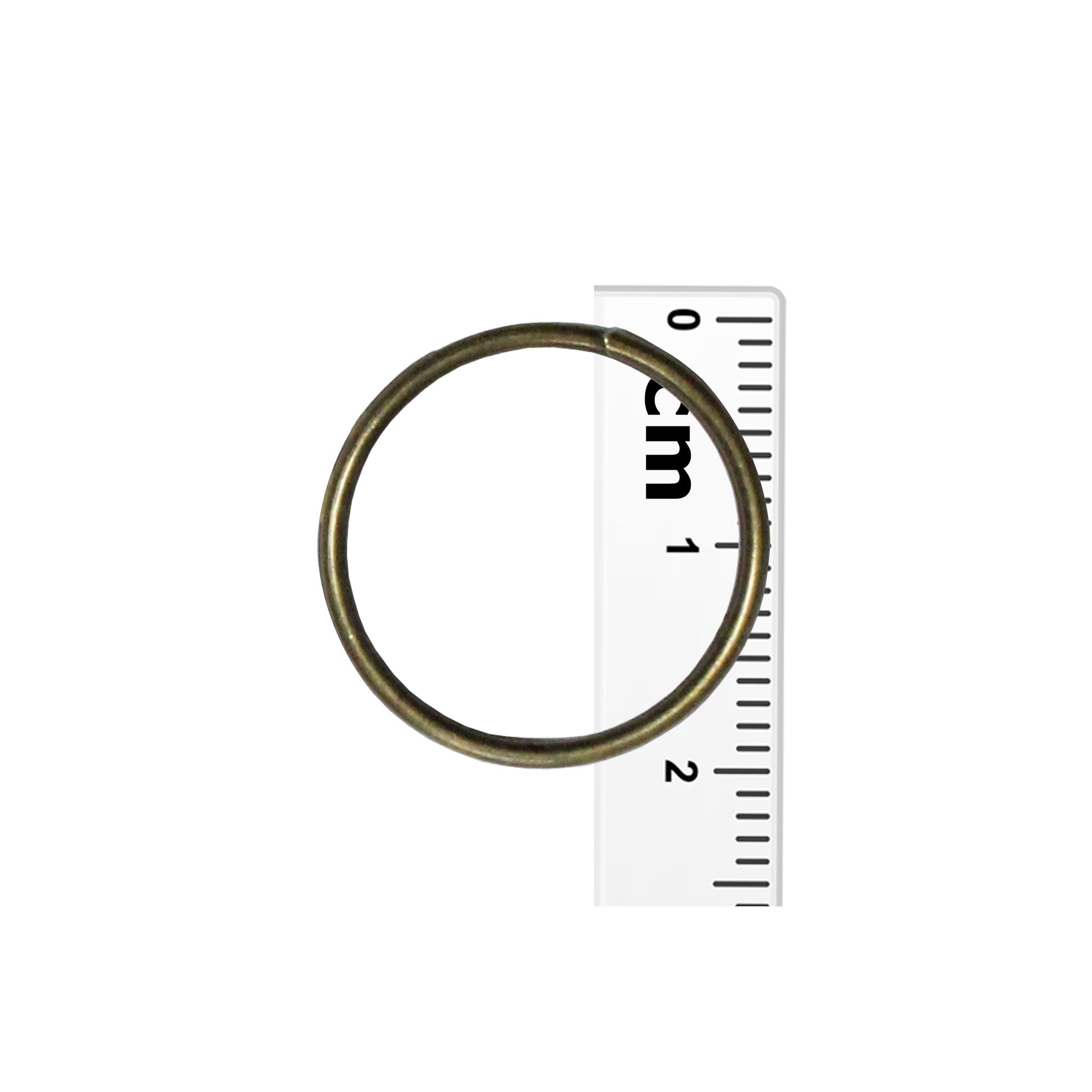 20mm Antique Bronze Split Ring / 10 Pack / for key rings or secure cha ...