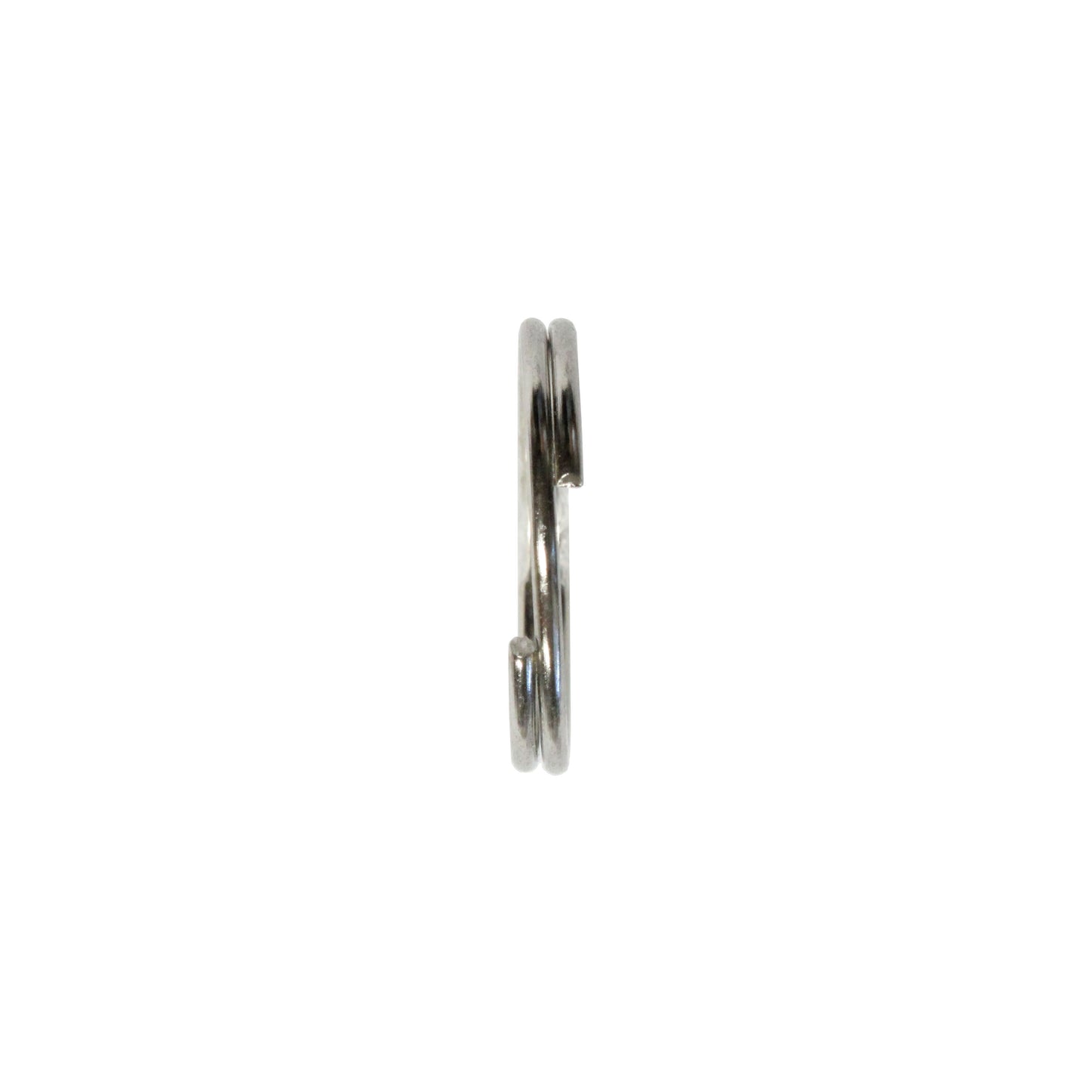 20mm Bright Rhodium Split Ring / 10 Pack / for key rings or secure charms or tags