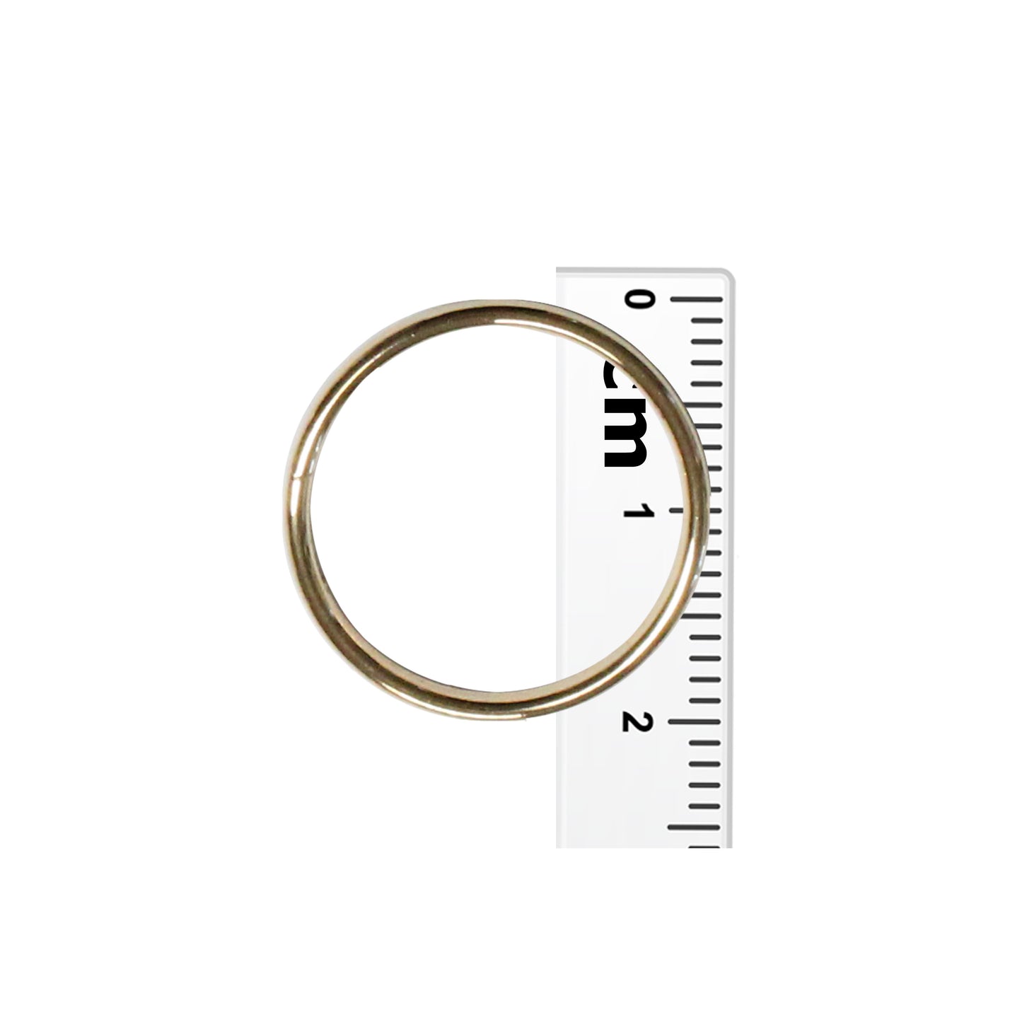 20mm Bright Gold Split Ring / 10 Pack / for key rings or secure charms or tags