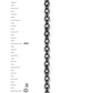 TierraCast Flat Cable Chain Matte Black / sold by the foot / 4 x 2.5 mm links / plated brass / 20-0125-13