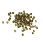 2mm Yellow Brass Round Crimp Beads / 100 Pack / 2 x 1mm with 1.2mm ID