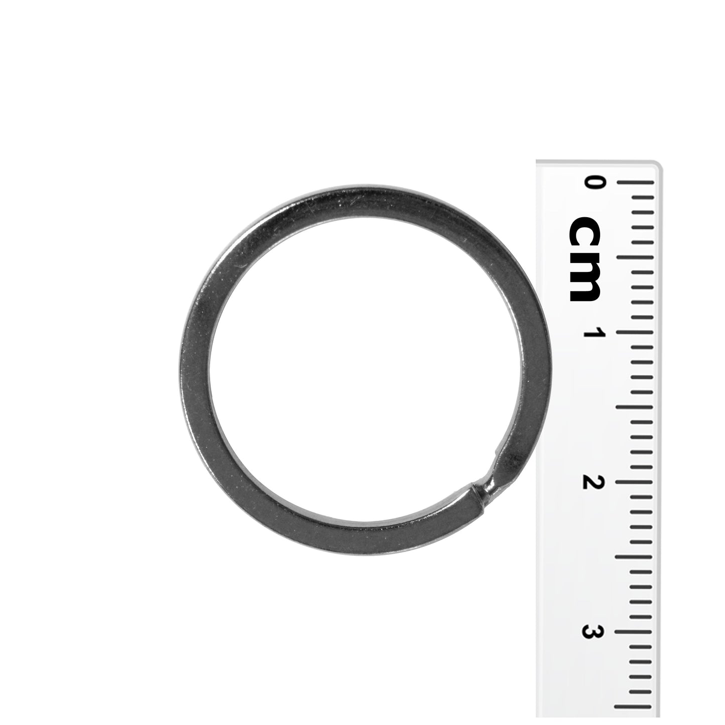 25mm Gunmetal Split Ring / sold individually / for key rings or secure charms or tags