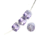Alexandrite Lantern Bead / silver coated ends / sold per bead