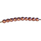 Metallic Copper Faceted Round Fire Polished Beads