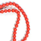 RED CORAL 4mm Round Beads / 16 Inch strand / reconstructed permanently dyed coral beads
