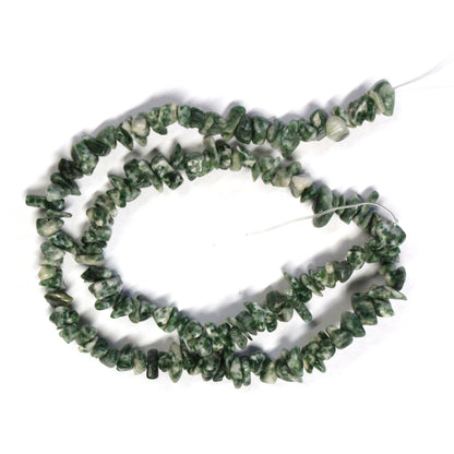 Tree Agate Chip Beads / 16 Inch strand / 6-12mm chips / natural opaque stone