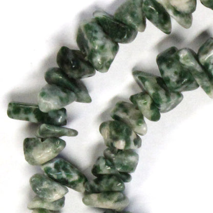 Tree Agate Chip Beads / 16 Inch strand / 6-12mm chips / natural opaque stone