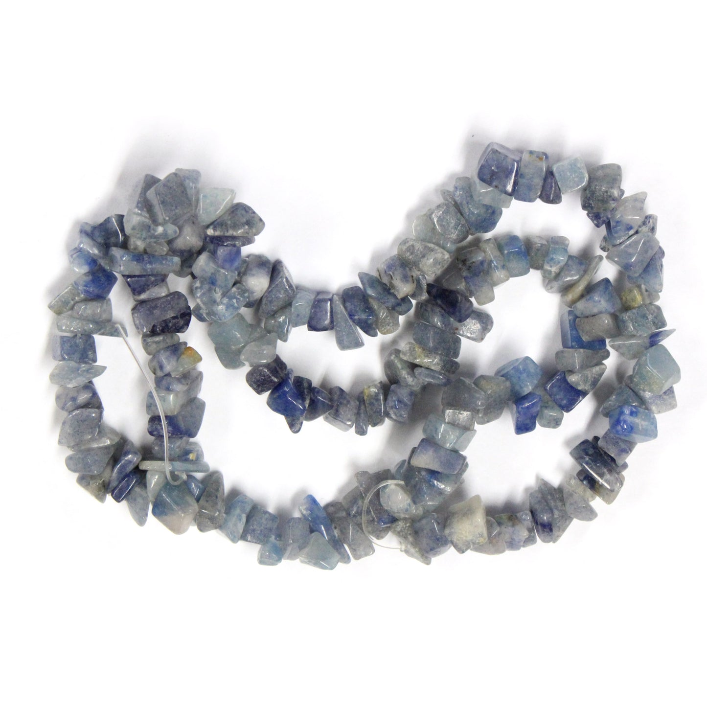 Sky Quartz Chip Beads / 16 Inch strand / 5-10mm chips / natural opaque glossy polished stone