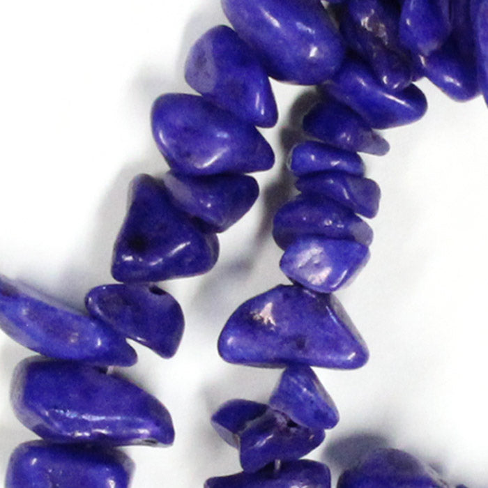 Purple Candy Jade Chip Beads/ 16 Inch strand / 5-12mm chips / natural opaque dyed stone