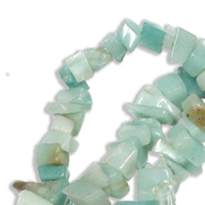 Amazonite Chip Beads / 16 Inch strand / 6-12mm chips / natural opaque stone jewelry beads