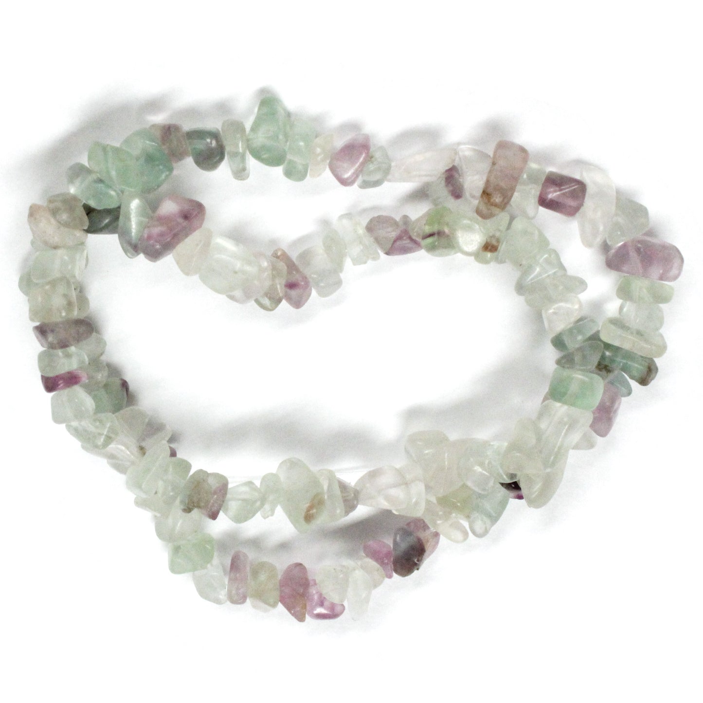 Rainbow Fluorite Chip Beads / 16 Inch strand / 5-10mm chips / natural translucent stone