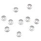 9mm Clear Crystal Glass Rings / 100 Pack / 9mm OD - 3mm ID / Czech glass beads