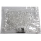 9mm Clear Crystal Glass Rings / 100 Pack / 9mm OD - 3mm ID / Czech glass beads