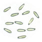 Olive Green Luster Dagger Beads / 25 Pack / 15 x 6mm Czech glass jewelry beads