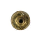 Patterned Globe Bead Antique Brass / 10mm diameter / ball shaped with swirls or arcs -like patterning around the bead