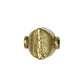 Double Cone Puff Bead Antique Brass / 9 x 8 x 8mm / shaped like two puffed cones turned together with a smooth surface