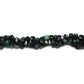 BLACK 6mm Cube Shell Beads / 8 Inch Strand / permanently dyed glossy