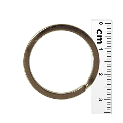 30mm Antique Bronze Split Ring / sold individually / for key rings or secure charms or tags