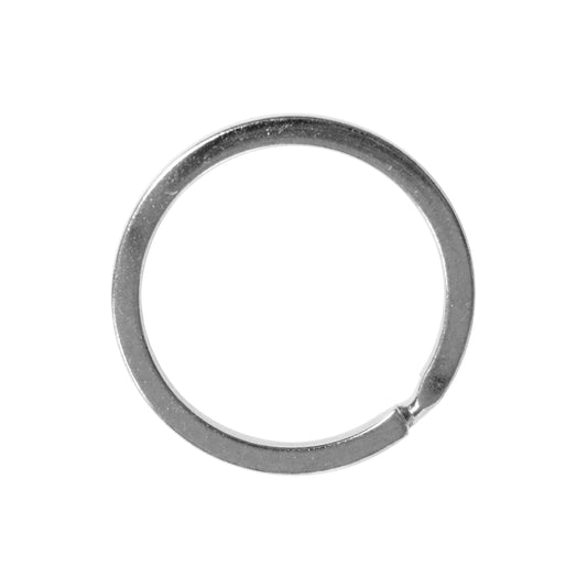 30mm Bright Rhodium Split Ring / sold individually / for key rings or secure charms or tags