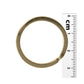 30mm Bright Gold Split Ring / sold individually / for key rings or secure charms or tags