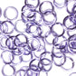 SHINY LIGHT LAVENDER 7mm 16 GA AWG Jump Rings / 5 Gram Pack (approx 70) / sawcut round open anodized aluminum