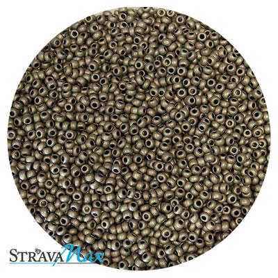 10/0 METALLIC MATTE GUNMETAL Seed Beads  / sold in 1 ounce packs /  Preciosa Czech Glass