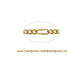 3-1 Figaro Chain Bright Gold / sold by the foot / 4.8mm long loop x 2.2mm small loop