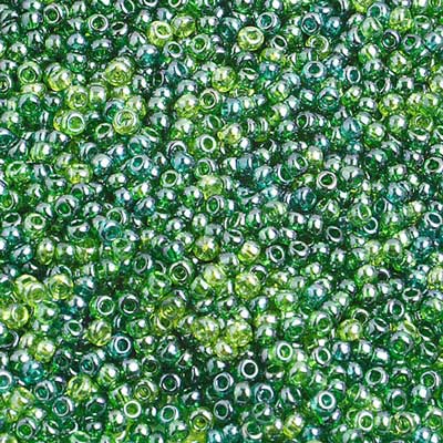 10/0 SEA GREEN LUSTER MIX Seed Beads  / sold in 1 ounce packs /  Preciosa Czech Glass
