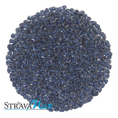 10/0 CLEAR CRYSTAL BLUE Seed Beads / Preciosa Czech Glass