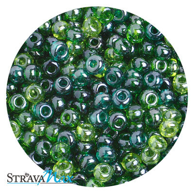 6/0 SEAGREEN LUSTER MIX Seed Beads / sold in 1 ounce packs / Preciosa Czech Glass