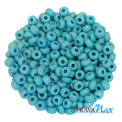 6/0 TURQUOISE Seed Beads / 500 Grams / Preciosa Czech Glass