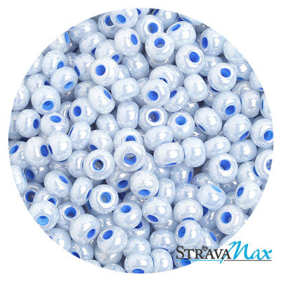 6/0 PEARLIZED PALE BLUE Seed Beads / 500 Grams / Jablonex Preciosa Czech Glass