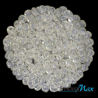 6/0 CRYSTAL LUSTER Seed Beads / sold in 1 ounce packs / Preciosa Czech Glass