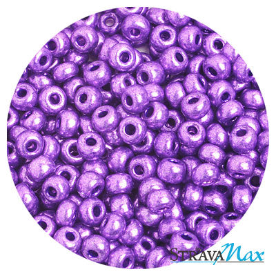 6/0 METALLIC PURPLE Seed Beads / sold in 1 ounce packs / Preciosa Czech Glass